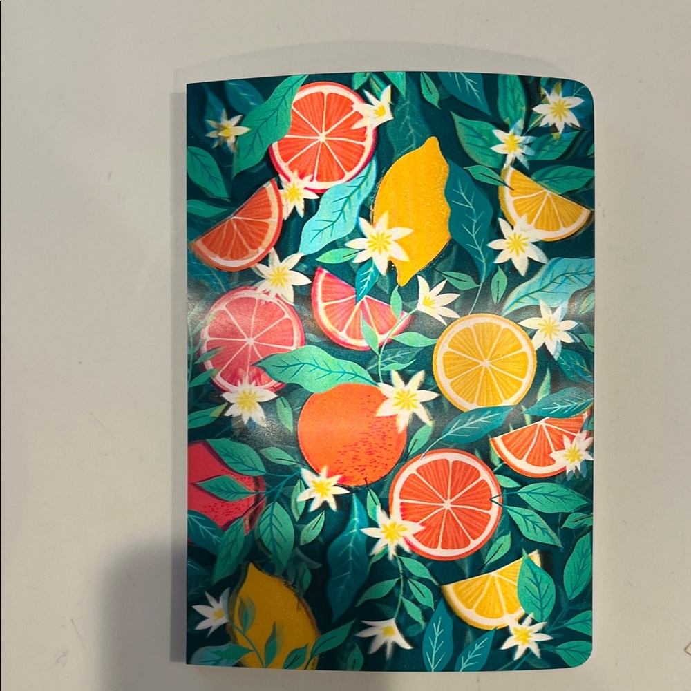 Colorful Citrus Pattern Notebook NWT - Picture 13 of 16